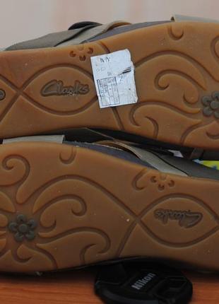 Плетенные шлепанцы, сланцы цвета хаки clarks, 37 размер. оригинал4 фото