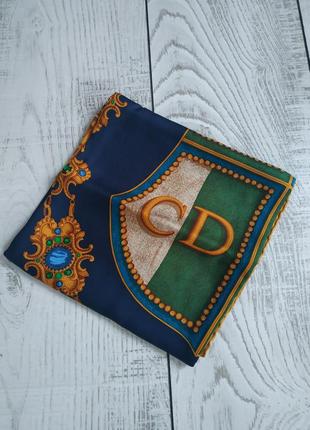 Винтажный шелковый платок christian dior1 фото