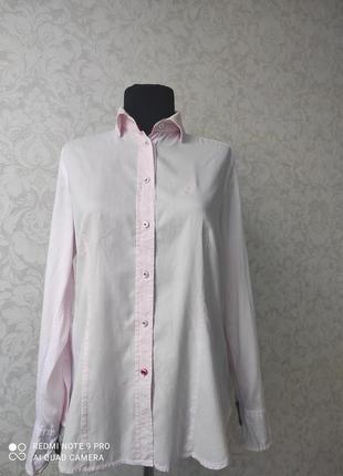 Женская рубашка розовая1 фото