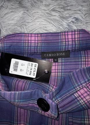 Летняя распродажа!!!стильная мини юбка в клетку 🌌2 фото