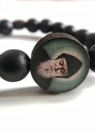 Браслет дерево, с образом святого шарбеля