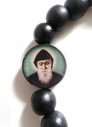 Браслет дерево, с образом святого шарбеля