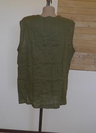 Блузка-жилетка 46 євро розмір льон+котон2 фото