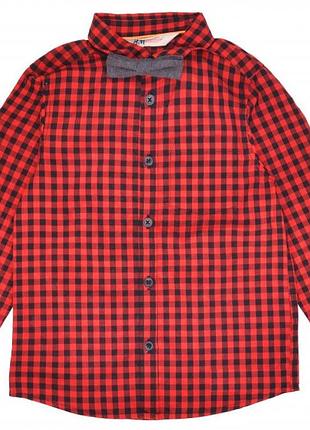 Рубашка с бабочкой h&m 6-7, 7-8 и 8-9л