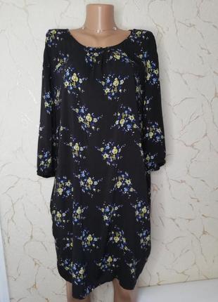 Платье в цветочний принт из  вискозы  mng