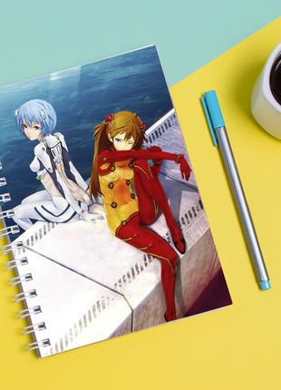 Скетчбук sketchbook для рисования с принтом neon genesis evangelion евангелион eva