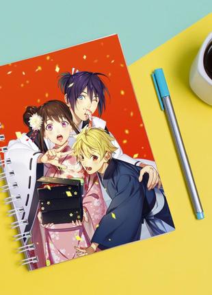 Скетчбук sketchbook для малювання з принтом noragami ято