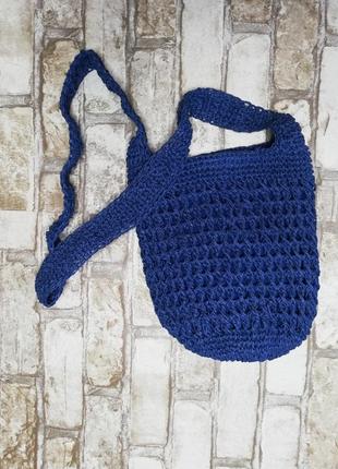 Сумка плетеная торба шоппер из целлюлозы 2