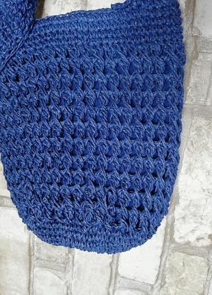 Сумка плетеная торба шоппер из целлюлозы 3