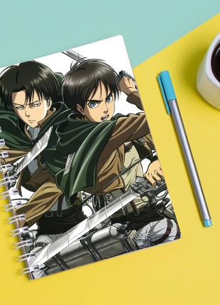 Скетчбук sketchbook для рисования с принтом shingeki no kyojin 41 фото