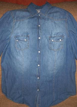 Сорочка синя джинсова 3