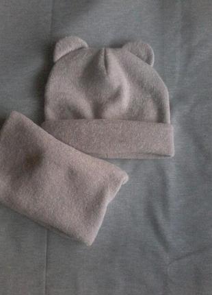 Шапка і хомут ангора 0..6р