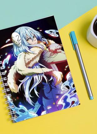 Скетчбук sketchbook для малювання з принтом tensei shitara slime datta ken