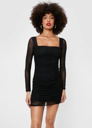 Платье со сборками nastygal p.xs