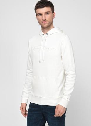 Tommy hilfiger мужское белое худи