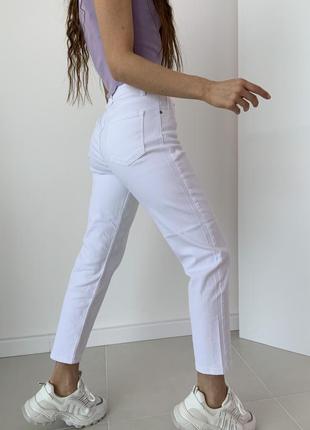 Білі штани джинси мом бойфренди mom.2 фото