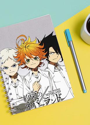Скетчбук sketchbook для рисования с принтом the promised neverland - обещанный неверленд 4