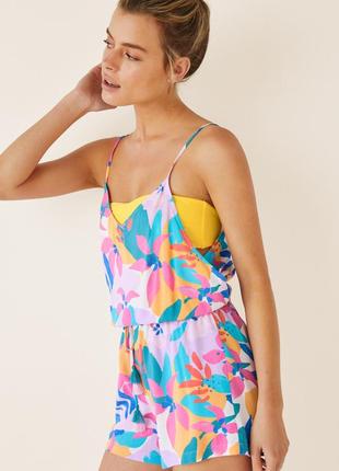 Легкий невесомый пляжный ромпер