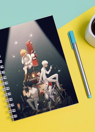 Скетчбук sketchbook для рисования с принтом the promised neverland - обещанный неверленд 8