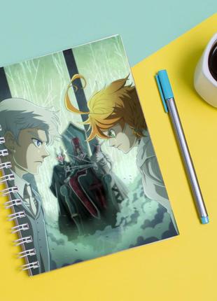 Скетчбук sketchbook для рисования с принтом the promised neverland - обещанный неверленд 9