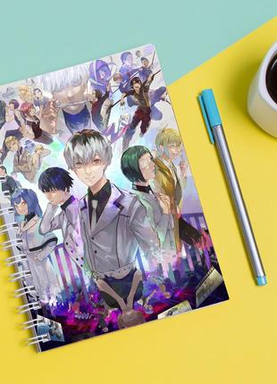Скетчбук sketchbook для рисования с принтом tokyo ghoul - токийский гуль 7