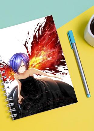 Скетчбук sketchbook для рисования с принтом tokyo ghoul - токийский гуль 8