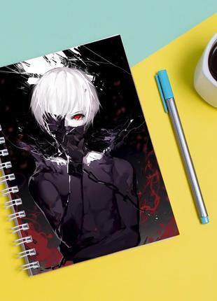 Скетчбук sketchbook для малювання з принтом tokyo ghoul - токійський гуль 13