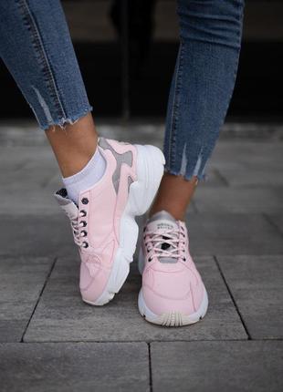 Женские кроссовки adidas falcon pink5 фото