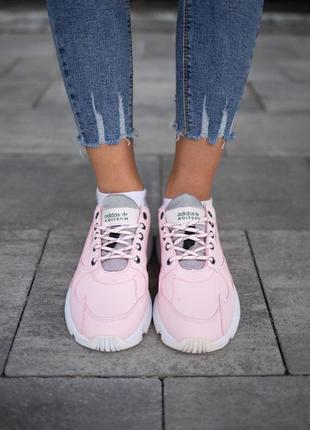 Женские кроссовки adidas falcon pink4 фото