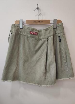 Вельветовая мини юбка оригинального дизайна brunotti, спортивная юбка, ассиметрия2 фото
