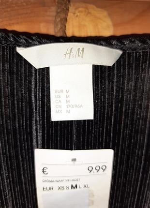 Платье плиссе миди чёрное h&m 6