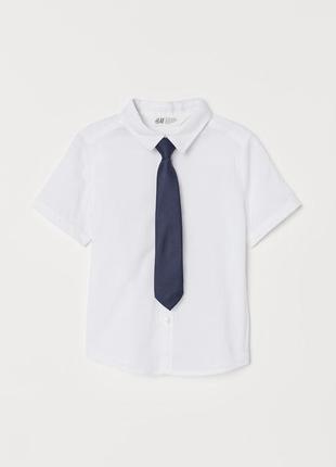Рубашка с галстуком h&m 116р