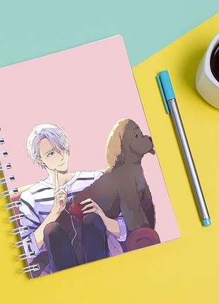 Скетчбук sketchbook для рисования с принтом yuri on ice - юри на льду 6