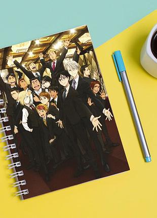 Скетчбук sketchbook для рисования с принтом yuri on ice - юри на льду 8