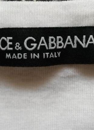 Топ  dolce & gabbana с отделкой по горловине. оригинал.5 фото