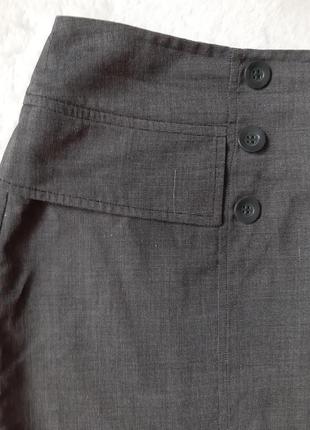 Классическая серая юбка- карандаш  50 рр2 фото