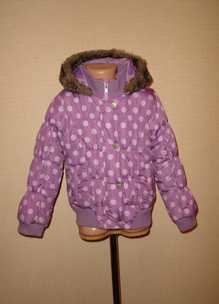 Теплая демисезонная куртка marks&spencer на 5-6 лет