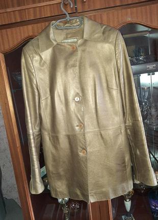 Кожаная итальянская куртка piero angelina, 14 - 16, евро 445 фото