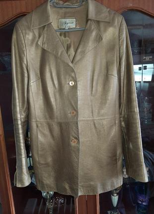 Кожаная итальянская куртка piero angelina, 14 - 16, евро 444 фото
