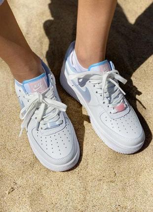 Nike air force double swoosh🆕шикарні жіночі кросівки🆕білі шкіряні найк аір форс