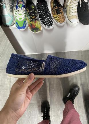 Мокасины балетки toms томс