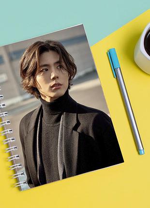 Скетчбук sketchbook для рисования с принтом актер пак бо гом park bo gum