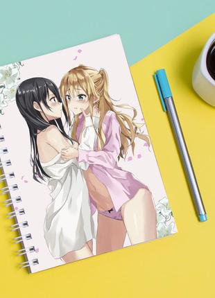 Скетчбук sketchbook для рисования с принтом аниме цитрус, citrus 2