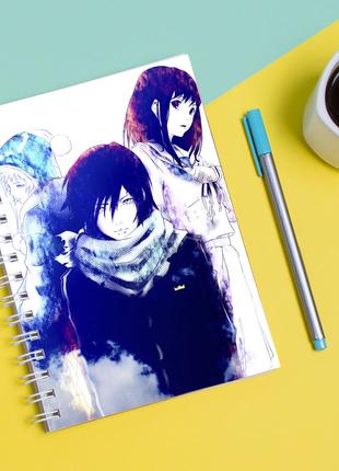 Скетчбук sketchbook для рисования с принтом бездомный бог-noragami1 фото