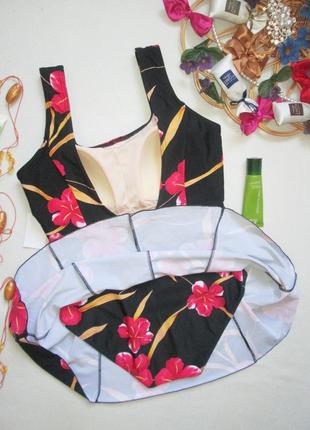 Мега шикарный сдельный слитный купальник платье принт орхидеи beachcomber 🌺👙 🌺5 фото