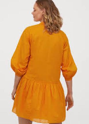 H&m яркое платье с вышивкой 2