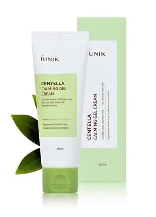 Успокаивающий крем-гель для лица с центеллой iunik centella calming gel cream1 фото