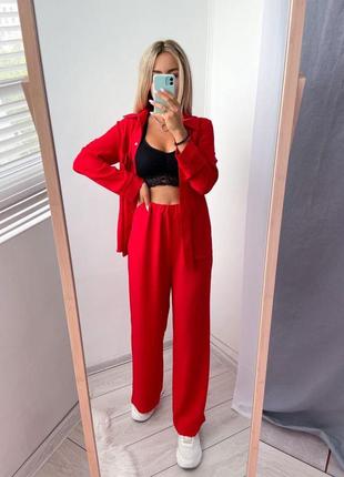 Костюм прогулочный базовый с брюками пиджаком