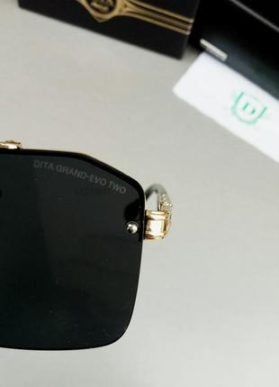 Dita окуляри маска унісекс сонцезахисні чорні з золотом10 фото