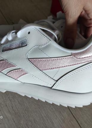 Reebok кросівки шкіряні білі classic leather 38 розмір. нові!8 фото